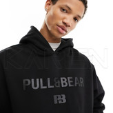 هودی مشکی توکرکی چاپ ژلاتینی یونیسکس از بـرند پل اند بیر کد۱۵۶ | 🇪🇸Pull&bear