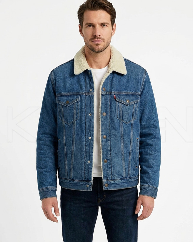 کت جین مردانه داخل خزدار از بـرند لیوایز | 🇺🇸Levi’s