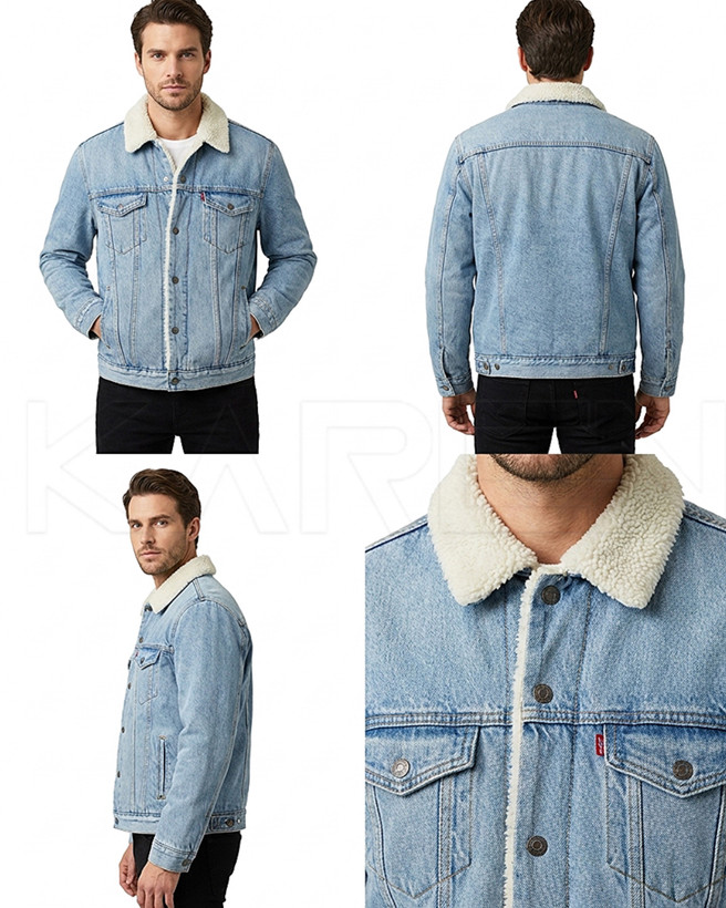 کت جین مردانه داخل خزدار از بـرند لیوایز | 🇺🇸Levi’s