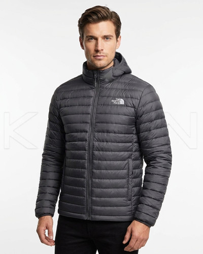 کاپشن مشکی مردانه ضدآب داخل پشم با کلاه جدا شونده از بـرند نورث فیس | 🇺🇸North face