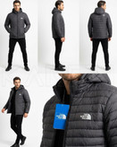کاپشن مشکی مردانه ضدآب داخل پشم با کلاه جدا شونده از بـرند نورث فیس | 🇺🇸North face