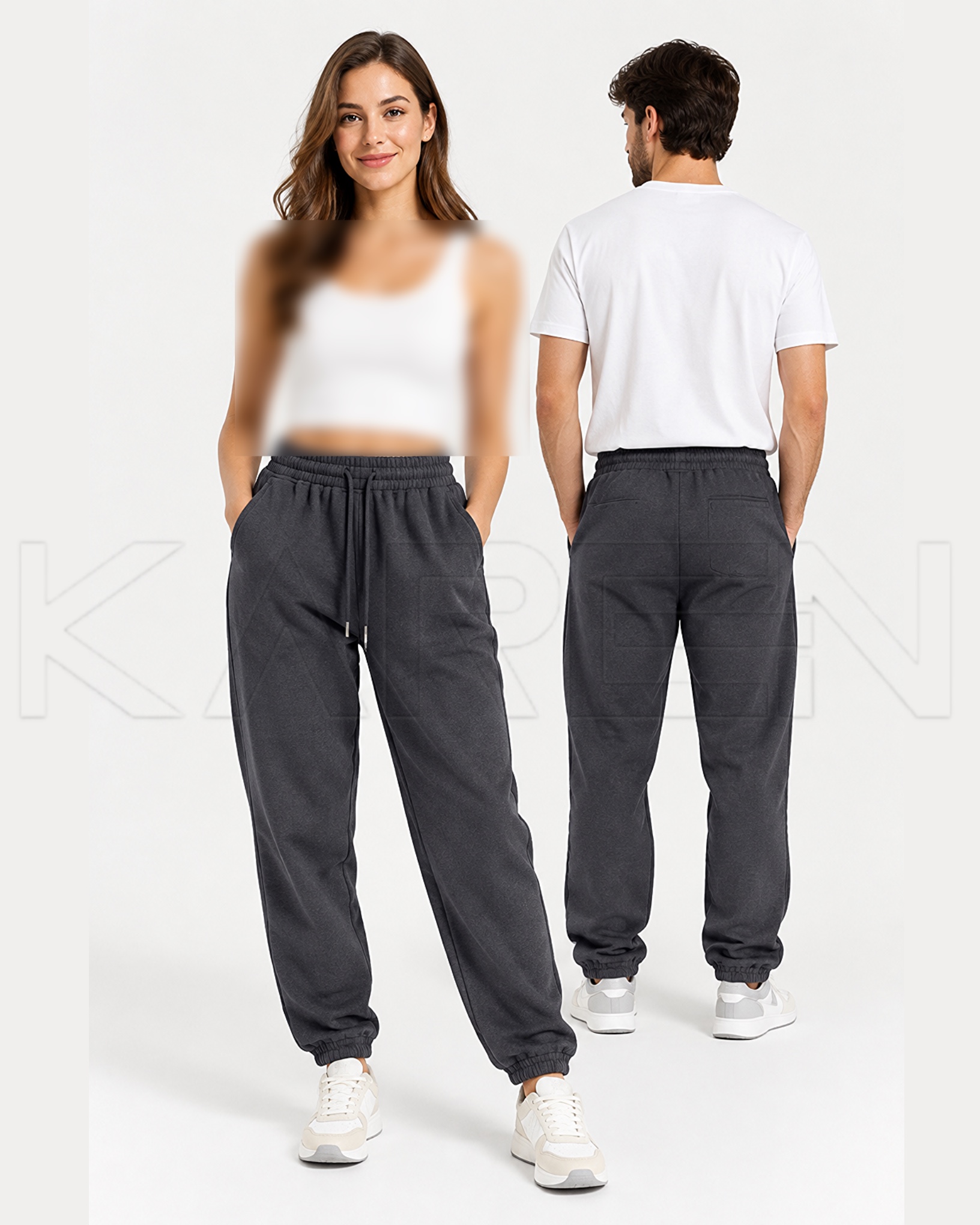 شلوار اسلش یونیسکس داخل کرکی گرم بالا  تنخور استاندارد کد۱۰۹ | 🇸🇪H&M