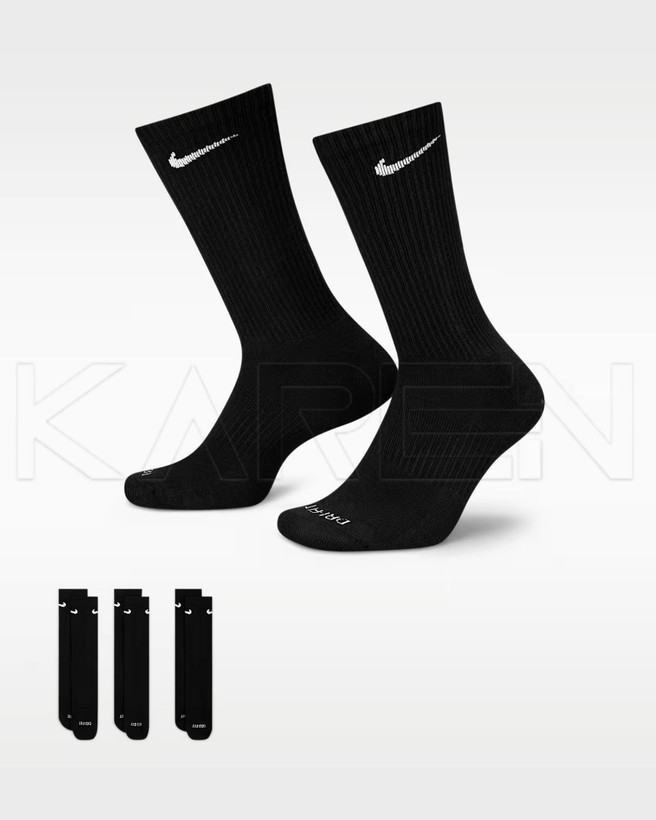 پک ۶ عددی جورابهای ساق بلند یونیسکس از بـرند نایک | 🇺🇸Nike