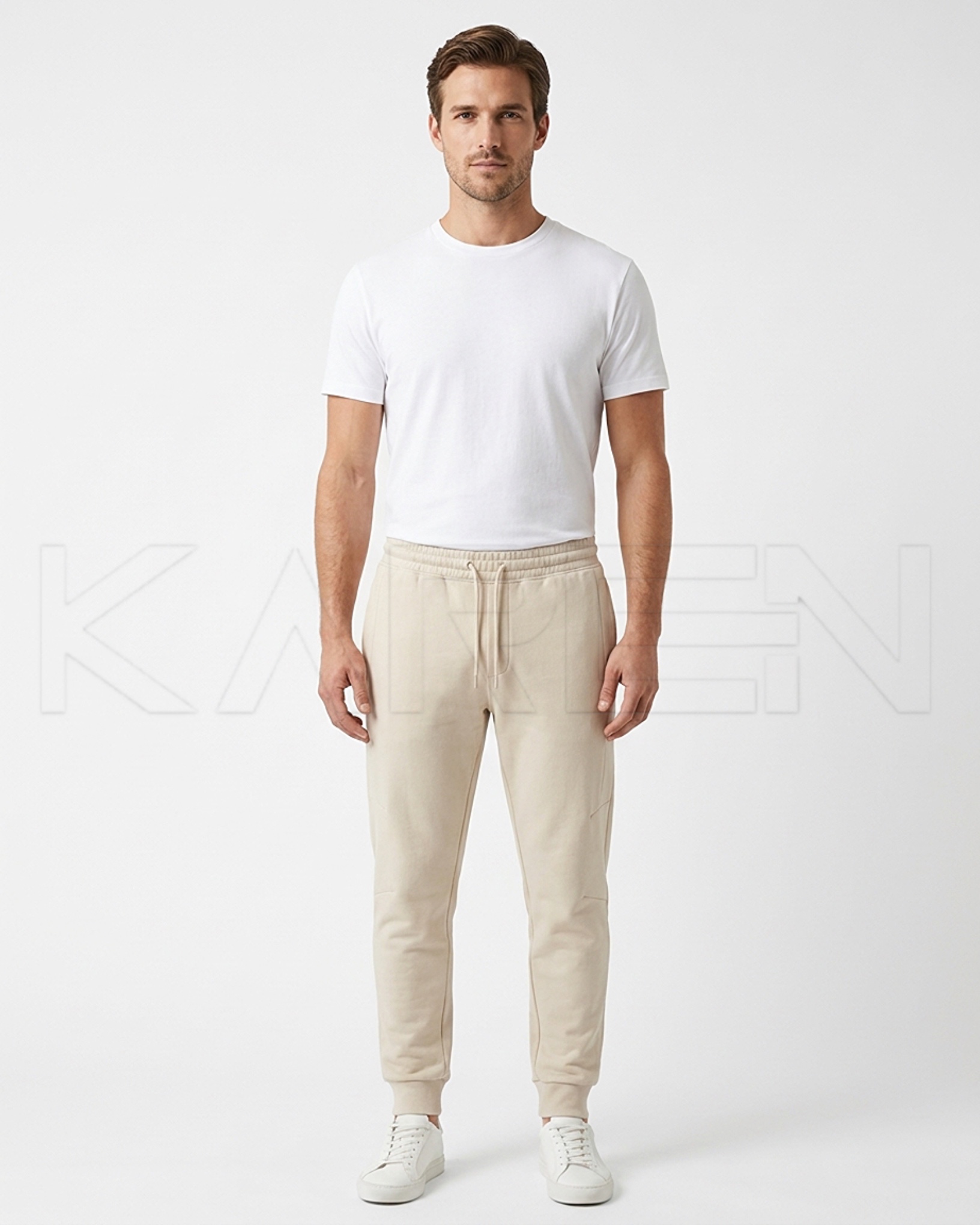 شلوار اسلش کرمی نخ پنبه یونیسکس از برند لیورجی |  🇩🇪Livergy